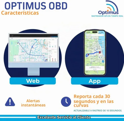 Vista 4 de Optimus Rastreador GPS enchufable para coches - Fácil instalación - Alertas de conducción brusca - Historial de informes y más - Cable de extensión