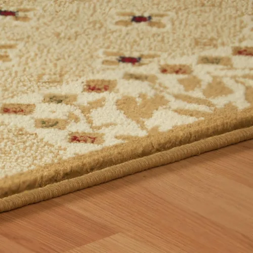 Vista 3 de SUPERIOR Flower Patch Collection Alfombra de pasillo, hermoso diseño de parches florales, altura del pelo de 0.394 in con respaldo de yute, alfombra