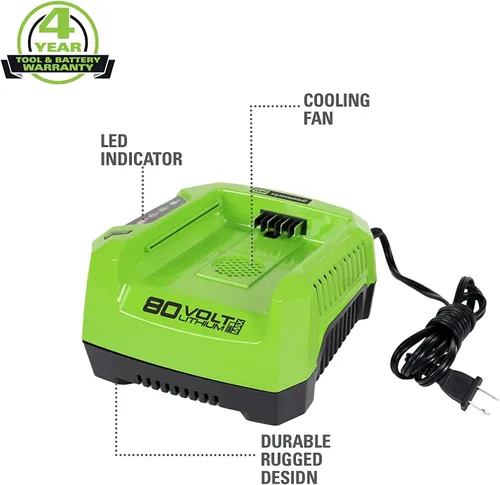 Vista 4 de Greenworks Inversor de potencia Pro 80V 300W, batería de 2 Ah y cargador incluidos