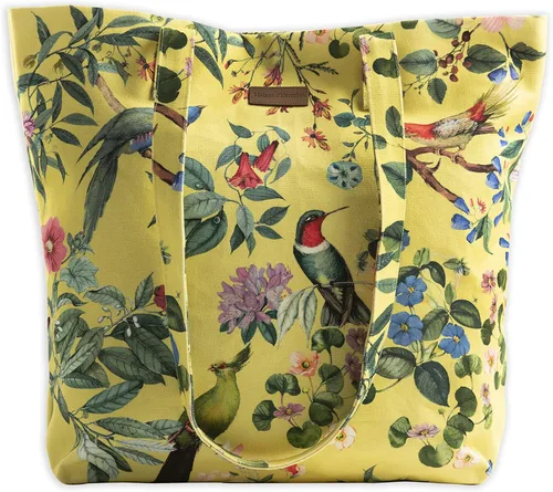 Vista 12 de Maison d' Hermine - Bolsa de lona de algodón reutilizable para mujeres, con asa para el hombro, bolsas a granel para compras y viajes