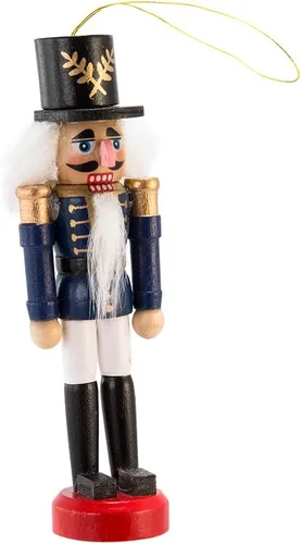 Vista 4 de Juego de figuritas Kurt Adler de madera con diseño del Cascanueces