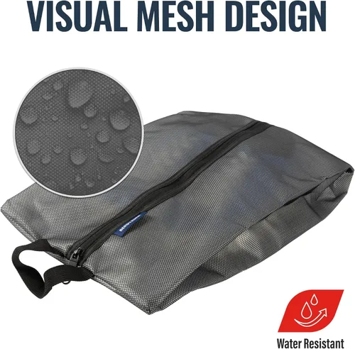 Vista 2 de Aerotrunk Bolsa de zapatos para viajes - Bolsas de zapatos resistentes al agua para embalaje - Organizador de almacenamiento de zapatos - Fundas
