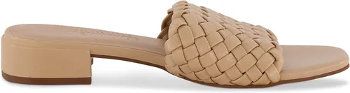 Vista 4 de CUSHIONAIRE Sandalia de tacón bajo tejido Nerida para mujer + espuma viscoelástica