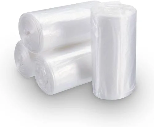 Vista 3 de SEDLAV Bolsas de basura transparentes altas, capacidad de 10 galones, 125 unidades por paquete, bolsa de basura transparente. Bolsas de basura