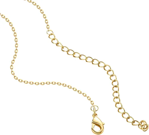 Vista 3 de PAVOI 14K Gold Plated Station Necklace - Simulated Diamond Layering Necklaces - Womens CZ Chain