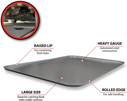 Vista 2 de Performance Tool W4048 - Bandeja de goteo de acero galvanizado de 25 x 36