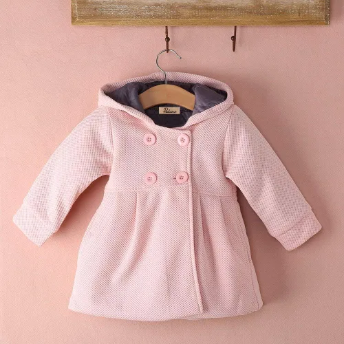 Vista 5 de Nituyy Abrigo cálido de otoño e invierno con capucha para bebés y niñas