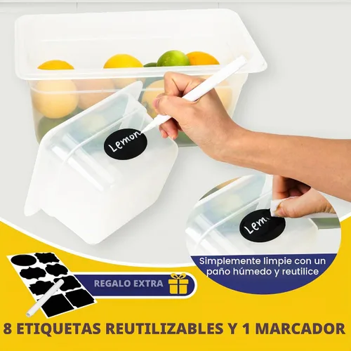 Vista 5 de BIEAMA Paquete de 6 sartenes de 1/3 de tamaño de 4 pulgadas de profundidad 34/36 ES