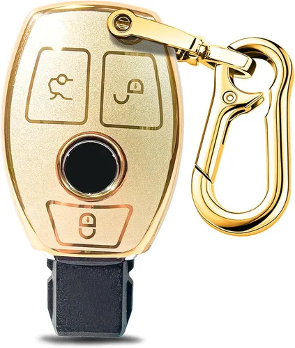 Vista 7 de para funda de llavero Mercedes Benz, compatible con C E S M CLS CLK G Class, accesorios de coche inteligente sin llave con llavero de pulsera