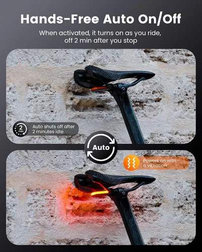 Vista 6 de Luz Trasera de Bicicleta Ravemen CL01, Luz Trasera de Bicicleta de Ángulo Amplio de 300° para Conducción Nocturna, Accesorios de Seguridad