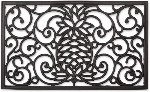 Vista 27 de DII Colección de felpudos de goma para todo tipo de clima, 18x30, entramado de diamante marrón