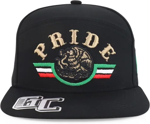 Vista 2 de Trendy Apparel Shop Gorra Snapback bordada del orgullo de México 3D