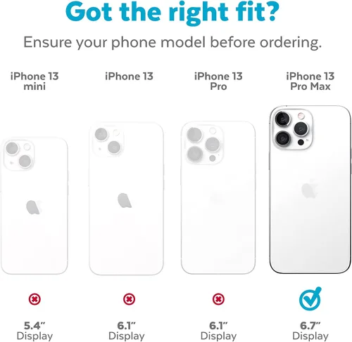 Vista 8 de Speck Funda delgada transparente para iPhone 13 Pro Max, protección contra caídas, compatible con carga inalámbrica, antiamarilleo