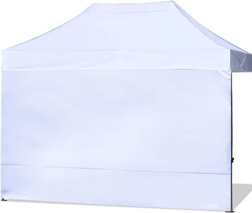 Vista 13 de ABCCANOPY - Toldo desplegable para el sol 10'x 10', pared lateral de 10' (1 panel), más de 15 colores, con cintas para sujetar de la estructura