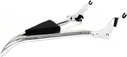 Vista 9 de Barra cromada desmontable para respaldo de pasajero, almohadilla trasera para Harley Davidson modelos Touring 2009-2026 Street Glide Road Glide Cromo