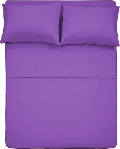 Vista 29 de Juego de sábanas de diseño estampado clásico - Juegos de sábanas con bolsillo profundo ultra suave y transpirable., Microfibra, Celeste (Baby Blue)