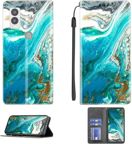 Vista 109 de Aroepurt Funda para UMIDIGI G1 Plus compatible con UMIDIGI G1 Plus Funda para teléfono Funda de piel sintética con función atril magnética CPT15