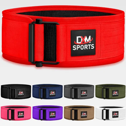 Vista 13 de DXM SPORTS Cinturón de levantamiento de pesas con autobloqueo, para hombres y mujeres, gimnasio, entrenamiento de fuerza, levantamiento de pesas