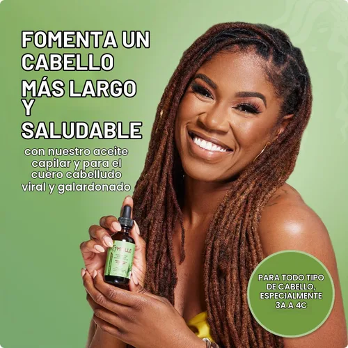 Vista 3 de Mielle Organics - Aceite y champú fortalecedor de romero y menta para el cabello