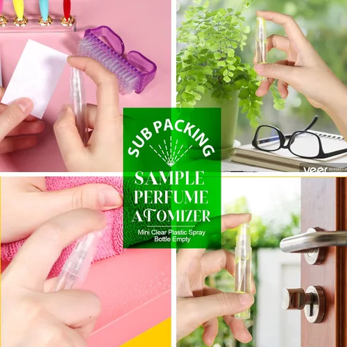 Vista 7 de Teenitor Mini botella de aerosol, 20 unidades, botella de perfume recargable de viaje de 0.2 fl oz, botella de perfume de niebla fina, mini