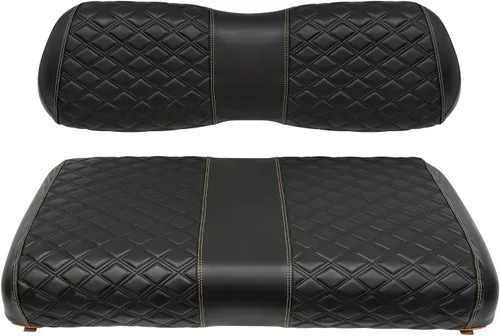 Vista 19 de Fundas de asiento delantero para carrito de golf para Yamaha Drive 2007-2016/Drive 2 2017+ Cojín de asiento universal OEM delantero, fundas de Negro
