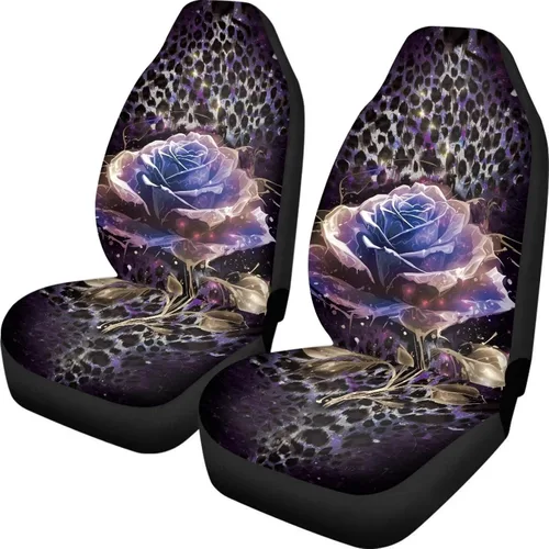 Vista 29 de LedBack Fundas universales de asiento de coche solo para asientos delanteros, bandera estadounidense, ciervos, 2 piezas, protector elástico