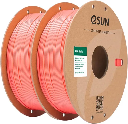 Vista 18 de eSUN Filamento PLA Basic de 0.07 in, naranja, carrete de 2.2 libras 1.anaranjado