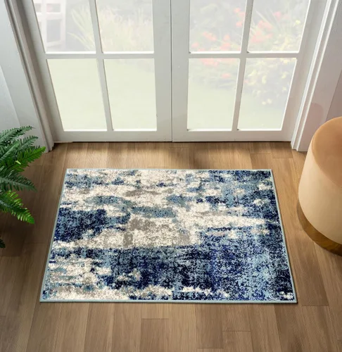Vista 32 de LUXE WEAVERS Lagos Collection - Alfombra de área abstracta beige de 2x3