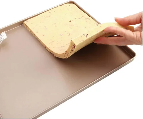 Vista 5 de CAN_Deal Bandeja antiadherente para hornear de 13 pulgadas, ideal para hacer galletas, asar, turrón