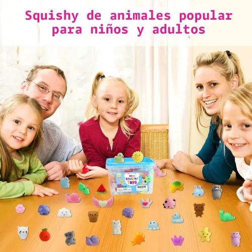 Vista 2 de 80 piezas de recuerdos para niños de 4 a 8 años, juguetes Squishies Kawaii Mochi Squishy a granel, juguetes sensoriales de ansiedad para regalos