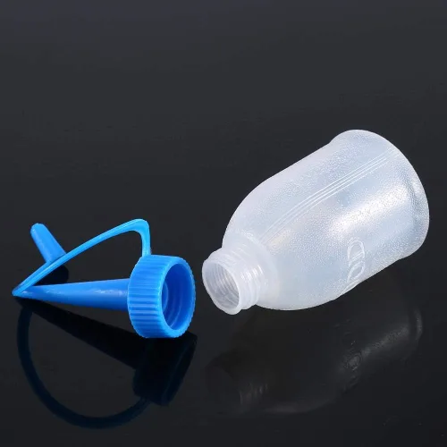 Vista 5 de AYNEFY Botella industrial, 6 piezas de plástico de 1.0 fl oz, a prueba de fugas, reutilizable, cocina, manualidades
