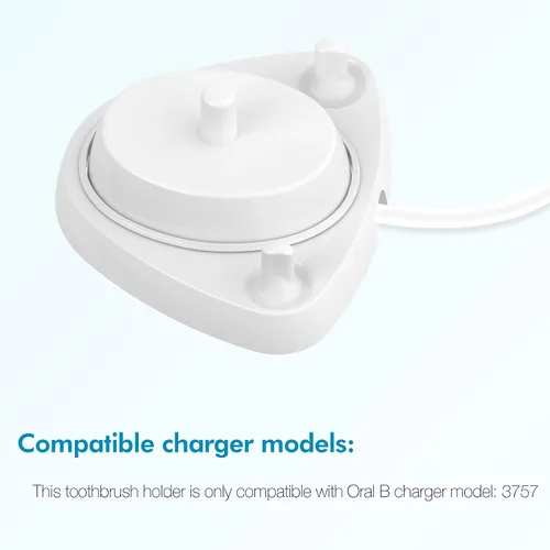 Vista 4 de 4 fundas para cabezales de cepillo de dientes (multicolor) compatibles con cabezal de cepillo de dientes eléctrico Oral-B + soporte para cepillos