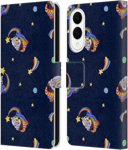 Vista 180 de Head Case Designs Officially Licensed Carla Morrow Colorful Space Dice Patterns Leather Wallet Case Compatible with Samsung Galaxy A07 4G