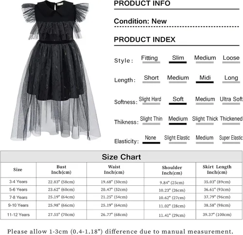 Vista 7 de Benylion Wednesday Addams Costume Dress Womens Girls Long Sleeve White Collar Black Gothic Dress Up Halloween Dresses Outfits