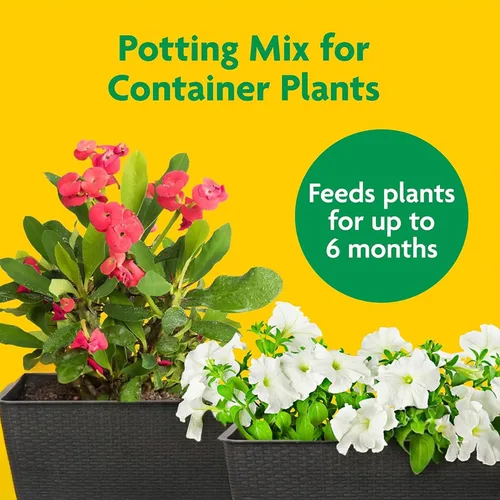 Vista 3 de Miracle-Gro - Mezcla para macetas de 2 pies cúbicos y paquete de 24 picos de alimentos para plantas de interior Garden Soil, Continuous Feeding
