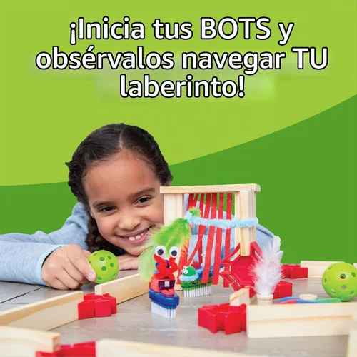 Vista 6 de MindWare KEVA Bot Maze STEM Juguete de construcción