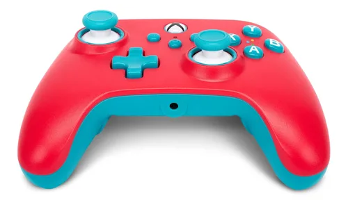 Vista 8 de PowerA Nano Enhanced Wired Controller for Xbox Series X S - Red Sky, portable, compact, gamepad, wired video game controller, gaming controller