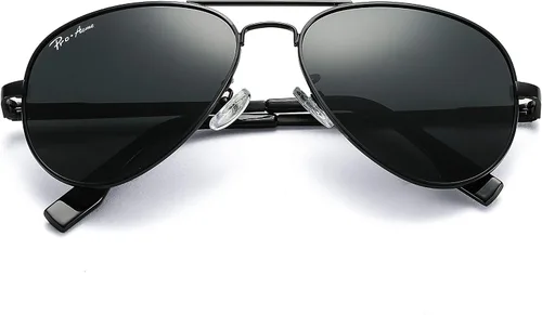 Vista 9 de Pro Acme Gafas de sol clásicas polarizadas estilo aviador, 100% protección UV, 52 mm 58 mm 63 mm