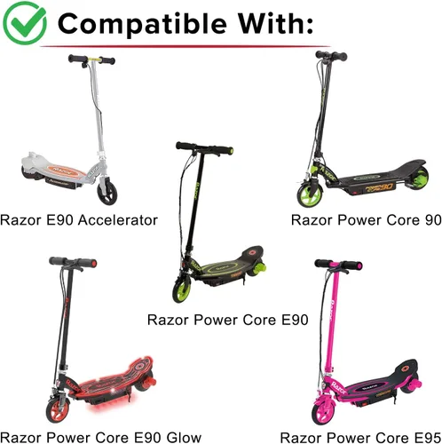 Vista 2 de AlveyTech Paquete de baterías premium de 12 voltios para acelerador Razor E90 y Power Core 90/E90/E90 Glow/E95 Scooters