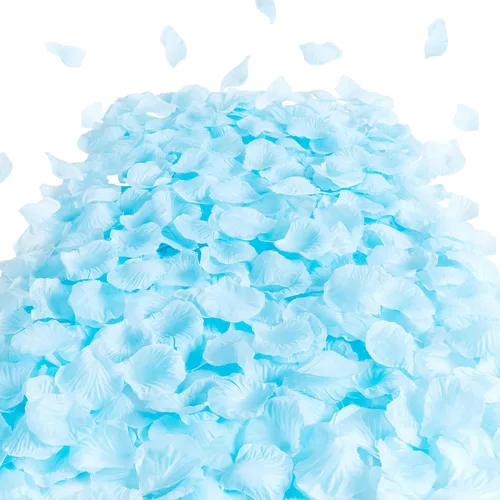 Vista 19 de SITUMEIZI 1500 piezas de pétalos de rosa negros artificiales de seda para decoración de bodas y fiestas