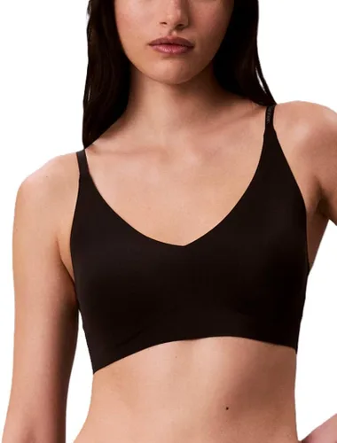 Vista 12 de Calvin Klein Women's Invisibles Comfort Lightly Lined Seamless Wireless Triangle Bralette Bra Crema Amatista