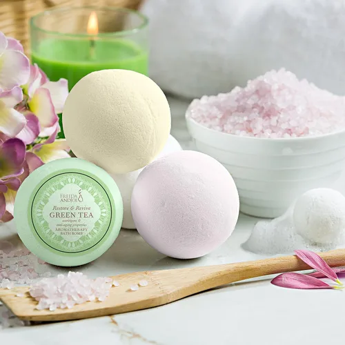 Vista 4 de Cesta de regalo de spa en casa, 6 aromas aromáticos refrescantes