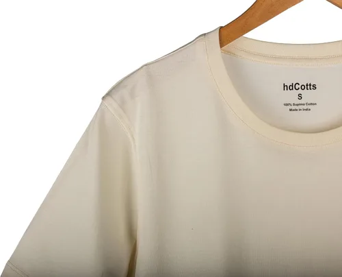 Vista 4 de Camiseta para hombre, sin encogimiento, suave, ajustada, de primera calidad, 100% algodón Supima