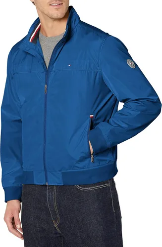 Vista 15 de Tommy Hilfiger Chaqueta bomber de memoria sintética de rendimiento para hombre