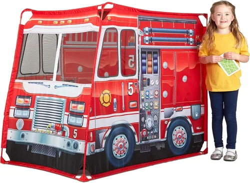 Vista 6 de Melissa & Doug Fire Chief Role Play Costume Dress-Up Set