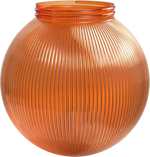 Vista 12 de KASTLITE Cubierta de bombilla de globo de 6 pulgadas con cuello roscado de 3.25 pulgadas, repuesto de plástico acrílico para pantallas de techo