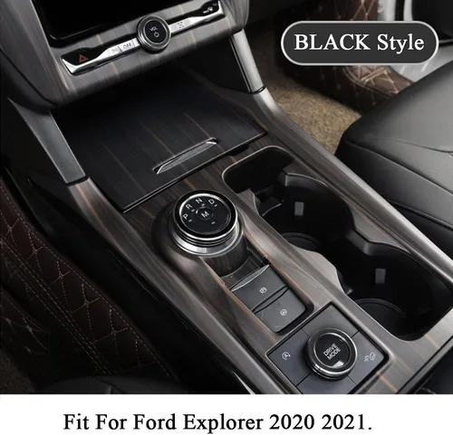 Vista 2 de Rifoda Para caja de cambios Ford Explorer, anillo de botón de arranque del motor, botón de parada del motor, anillo de perilla VOL, anillo de modo