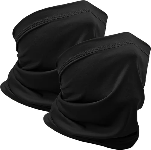Vista 12 de WOXVM 2 paquetes de polaina para el cuello, bufanda, bufanda de Gator para enfriar el sol, pasamontañas, bandana, protección UV, para hombres