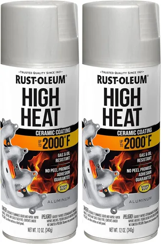 Vista 7 de Rust-Oleum 260771 Pintura en aerosol de alto calor automotriz, 11 onzas, transparente