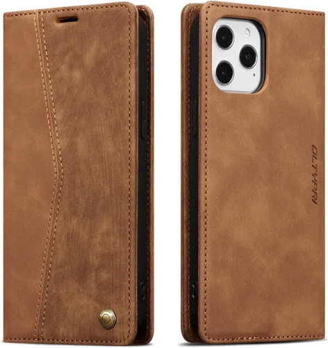Vista 40 de QLTYPRI Para iPhone Air Case Wallet Con Tarjetero, Vintage PU Cuero Kickstand Cierre Magnético A Prueba De Golpes Folio Libro Funda Para IPhone 17